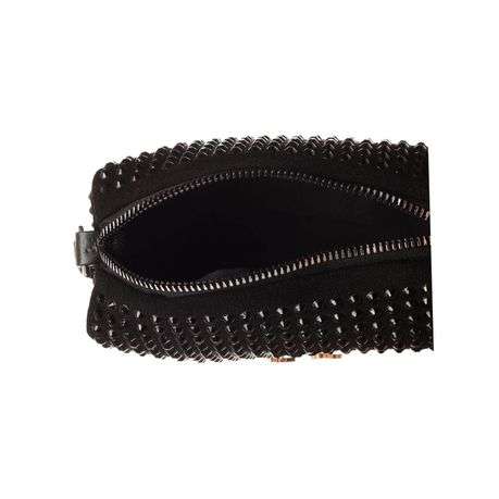 The Nothando - Bling studded Clutch &amp; Crossbody - Black with Black Bling