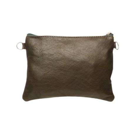 The Sassy - Leather Crossbody &amp; Mobile Phone Sling (Olive)