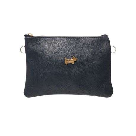 The Sassy - Leather Crossbody &amp; Mobile Phone Sling (Navy)
