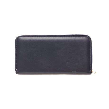 The Isabella - Quilted Double Zipper Mobile Phone Purse (Navy)