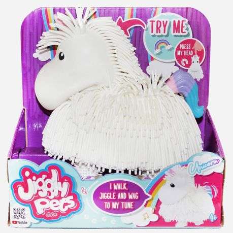 Jiggly Pets - Walking Unicorn - Blue