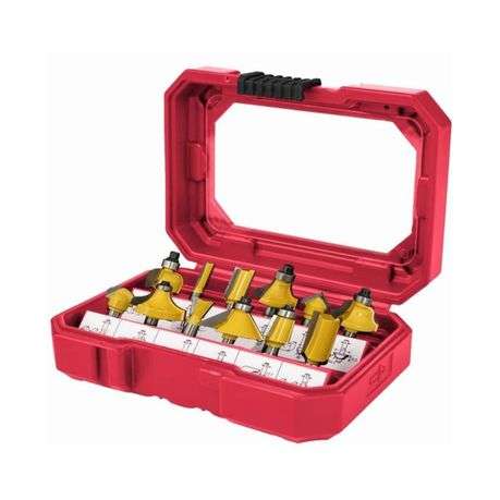 Tork Craft - 12 Piece 1/4" Shank Router Bit Set