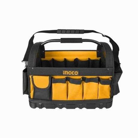 Ingco - Tool Bag - 16"400mm - Hard Bottom - 21pc Pocket