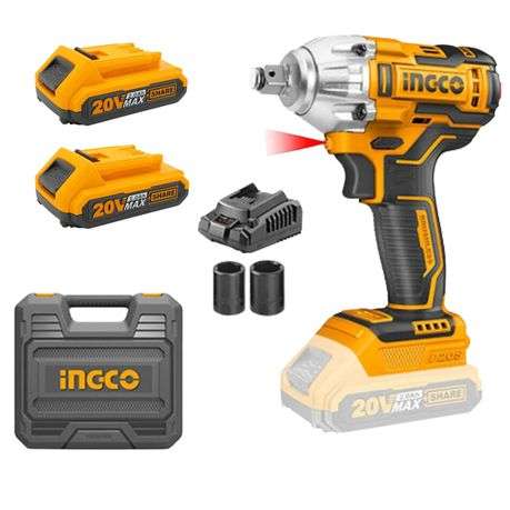 Ingco - Lithium - Ion Cordless Impact Wrench - 300NM