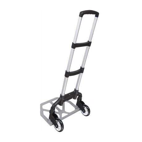 Multi-Functional Aluminium Alloy Foldable Trolley- Holds upto 75kg (Black)