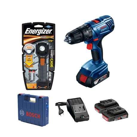 Bosch - GSB 180-LI Cordless 18V Impact Drill &amp; Energizer Light