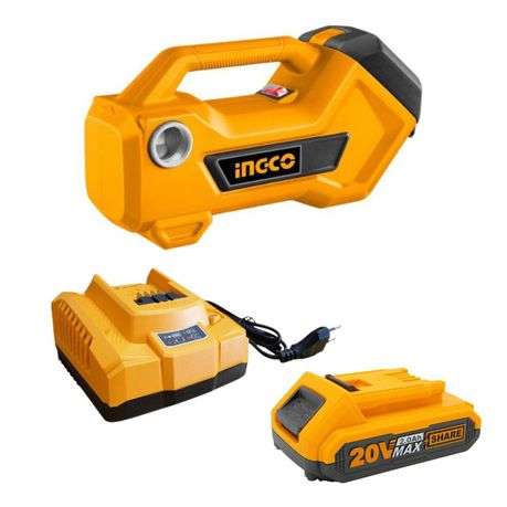 Ingco - Lithium-Ion Transfer Water Pump With 2.0Ah Battery &amp; Charger