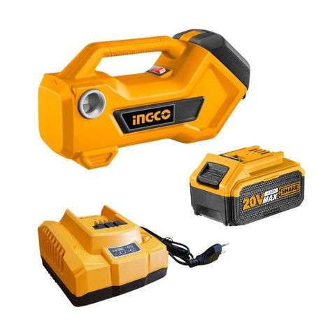 Ingco - Lithium-Ion Transfer Water Pump With 4.0Ah Battery &amp; Charger