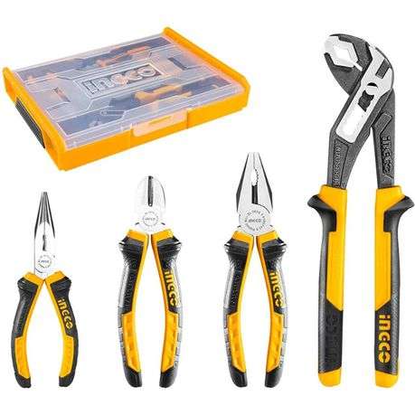 Ingco - High Leverage - 4 Pieces Pliers Set