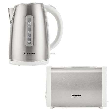 Taurus - "Arctic" Kettle and Toaster Breakfast Combo