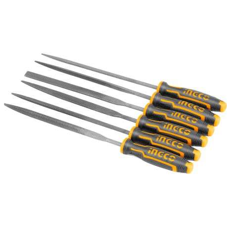 Ingco - Needle File Set - 140mm - 6 Pieces