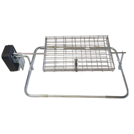 Flat Basket Rotisserie including motor - Chrome