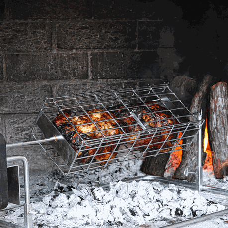 Rotisserie Basket - Large Deep - Chrome