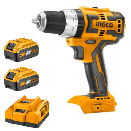 Ingco Cordless Impact Drill 60NM Brushless Kit (Charger + 2x Battery Incl.)
