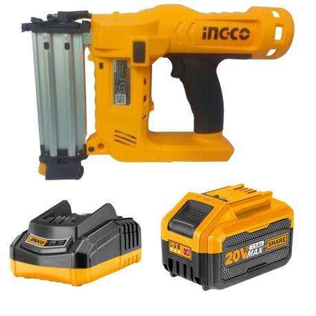 INGCO - Cordless Brad Nailer Kit with Charger and Battery (7.5Ah)