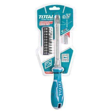 Total Tools - Flexible Screwdriver 12 pcs Set
