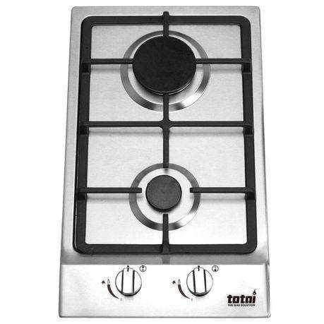 Totai - 2 Burner Gas Hob - Stainless Steel - 30cm