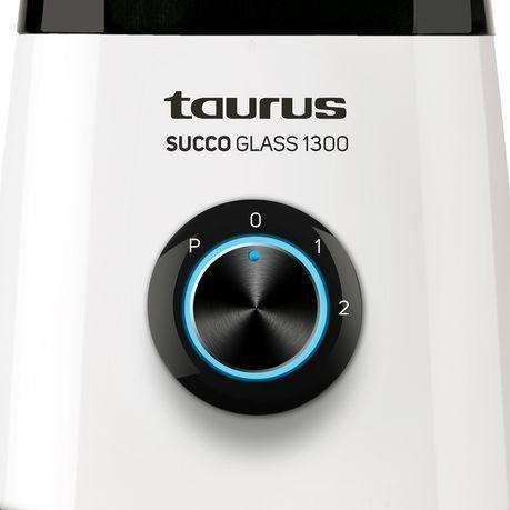 Taurus White Glass 1.5 L Pulse Function Jug Blender