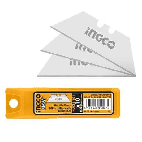 Ingco - Blade Set - 61X19mm - 10 Pieces