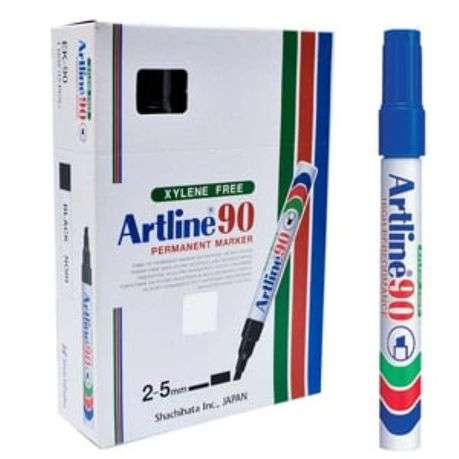 Artline - Permanent Marker Chisel Blue (Box of 12)