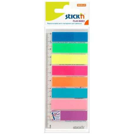 Stick 'n - Neon Film Index Tabs - 45x12mm - 8 Colours - 25 Tabs per Colour
