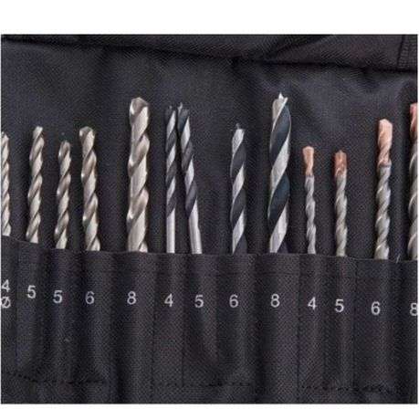Ingco - Lithium-Ion Cordless Drill (20V) with 13Pc Drill Bit Assortment Set