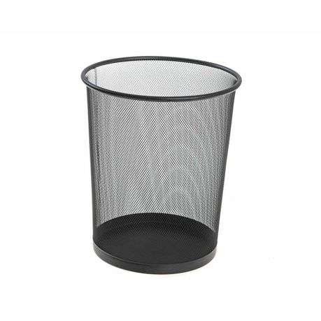 SDS - Round Waste Bin Black M900 Wire Mesh Metal