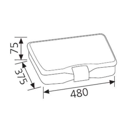 Port-Bag - Poly Organiser with 22 Fixed Compartments - 48cm