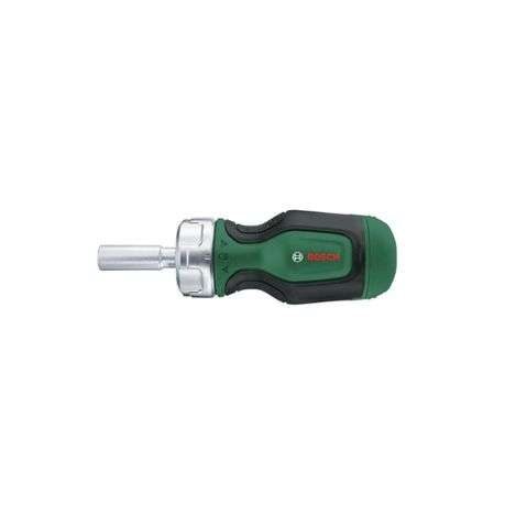 Bosch - Stubby Ratchet Screwdriver with 6 Bits