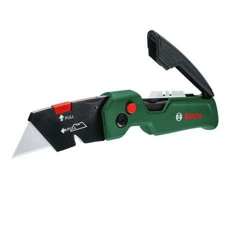 Bosch - Folding Knife - 175x40mm with 3 Trapezoid Blades