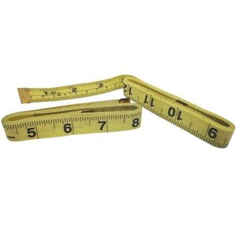 SourceDirect - Haberdashery Measuring Tape - 150 cm Bulk Pack x12 - Yellow