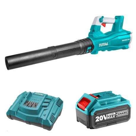 Total Tools - Lithium - Ion Brushless Blower with 4.0Ah Battery &amp; Charger