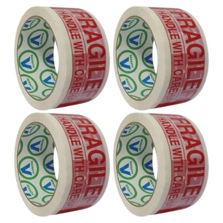 Altezze - Fragile Tape (Handle with Care) 50m - Pack of 12