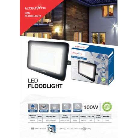 Litemate LED Floodlight 100 WATT