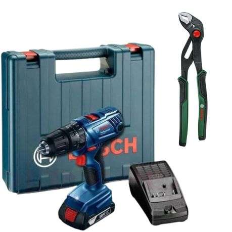 Bosch - GSB180-LI Cordless Drill with Water Pump Pliers - 250mm