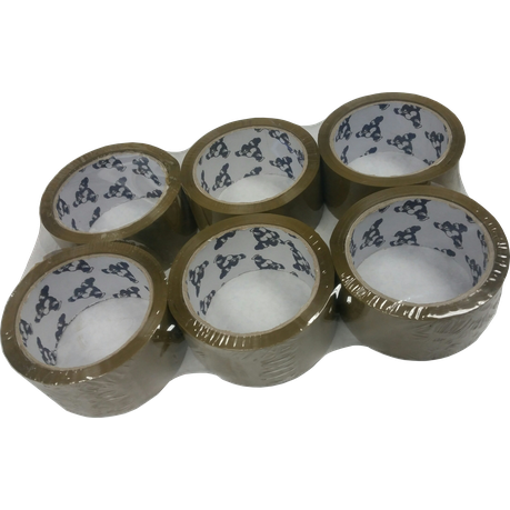 Brown Box Tape (48 x 50m) 36 Rolls Per Pack