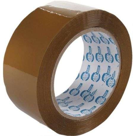 Packaging Tape Clear 48mm x 100m Brown (Pack of 3)