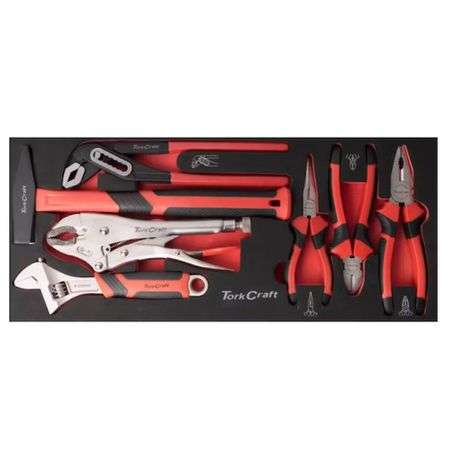 Tork Craft - Toolbox 154 Pce 3 Drawer &amp; Top Tray - 535x255x315mm