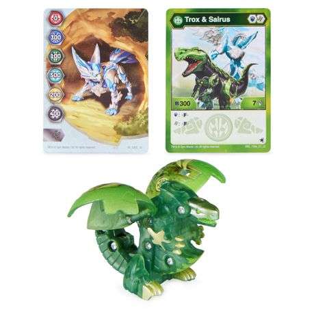 Bakugan Season 5 Core Bakugan - Trox and Sairus_Green Gold