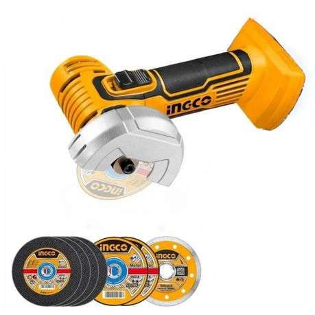 Ingco - Lithium-Ion - Mini Cut-off Tool/Grinder - 20V
