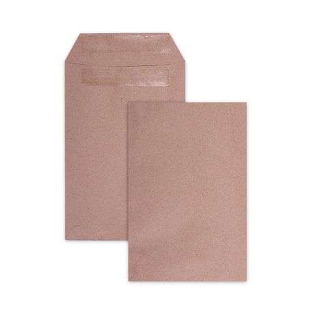 LEO 152 x 102mm Manilla Plain Wage Gummed Envelopes - Open Short Side - Box of 500