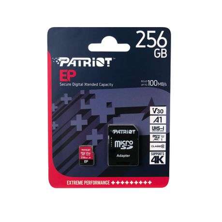 Patriot LX 256GB Micro SDXC Card V30 A1