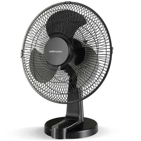 Mellerware Fan Desktop Plastic Black 30cm 35W "Aquillo"