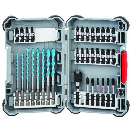 35 Piece Impact Control Screw Driver (26 Piece) &amp; Multiconstruction HEX Bit Set