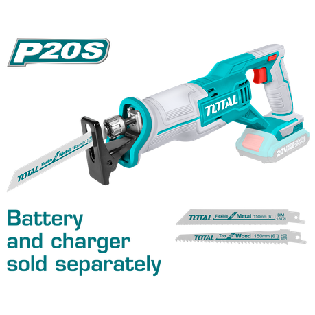 Total Tools 20V Lithium-Ion Reciprocating Saw