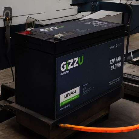 Gizzu - 12V 7Ah Lithium-Ion Battery (Black) - Pack of 3