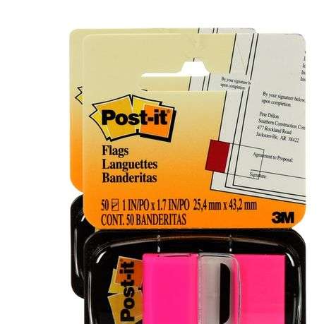 3M Post-it Flag Neon Pink / 50 Flags per pack