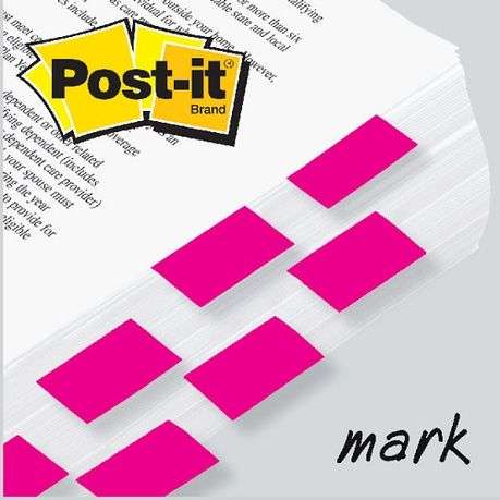 3M Post-it Flag Neon Pink / 50 Flags per pack