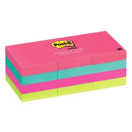 3M Post-it Notes - Cape Town Colour Collection - 100 Sheets per pad