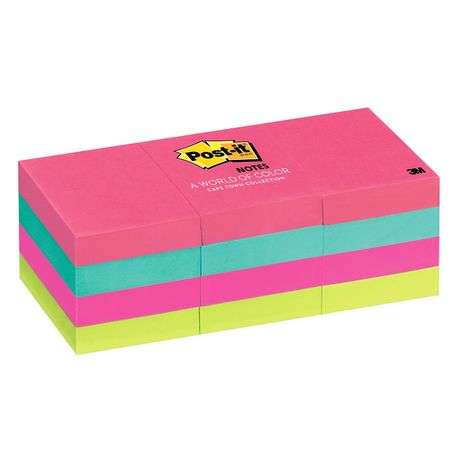 3M Post-it Notes - Cape Town Colour Collection - 100 Sheets per pad